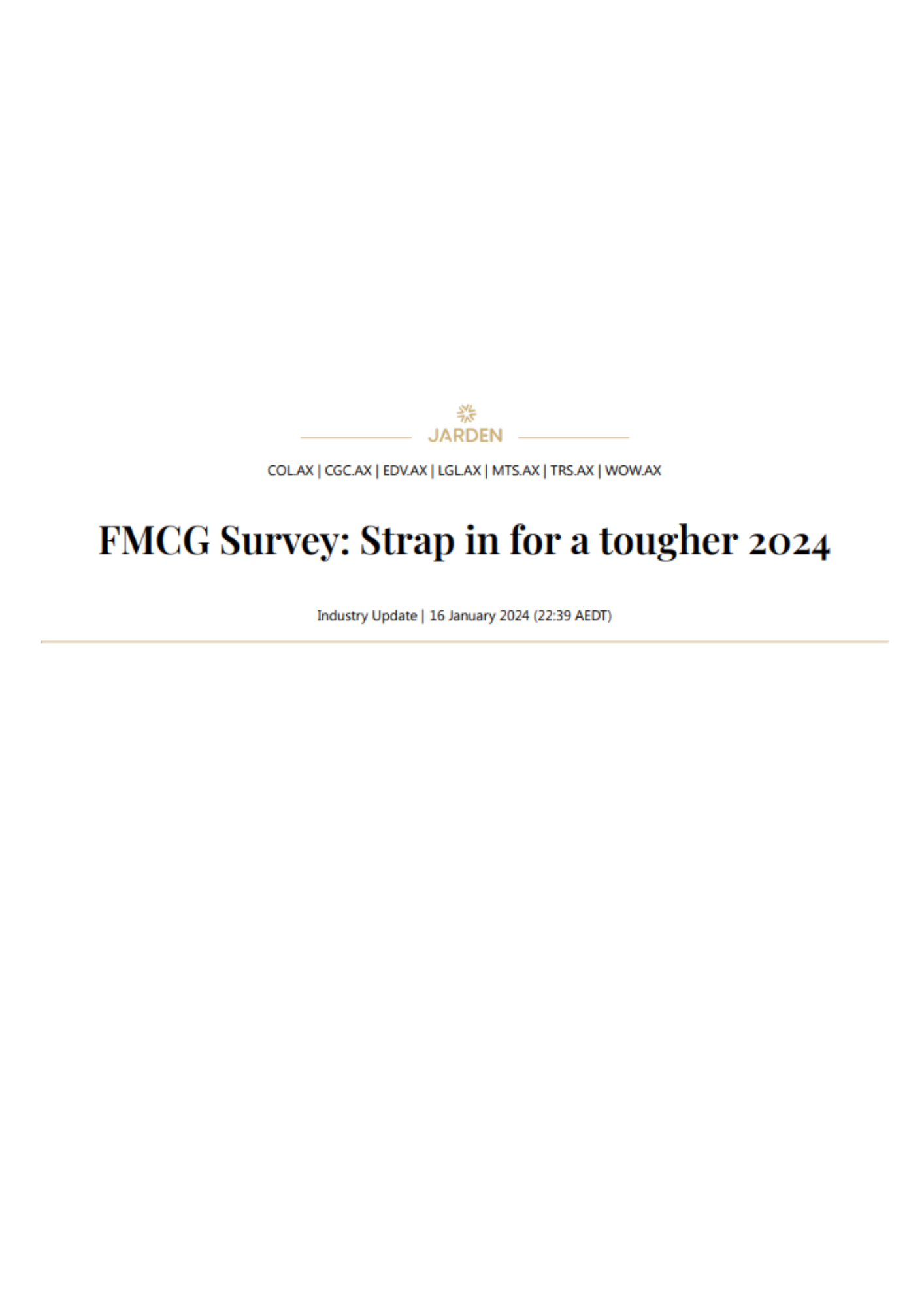 FMCG Survey image 1
